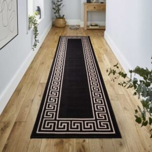 Greeky Rugs - greeky-beige-black, 80 x 300 cm