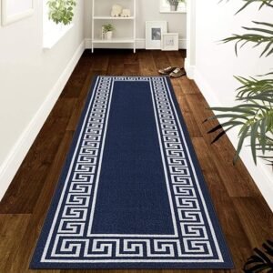 Greeky Rugs by Renoazul - 80 x 300 cm, Navy