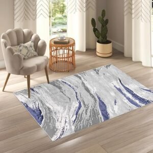 Jeze Rugs by Renoazul - 80 x 150 cm, Blue