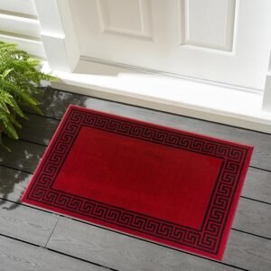 Greeky Rugs by Renoazul - 50 x 80 cm, Red & Black