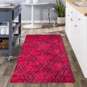 Amor Rugs by Renoazul - 80 x 150 cm, Burgundy
