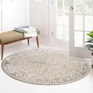 Sarina Rugs - Beige, 120 x 120 cm