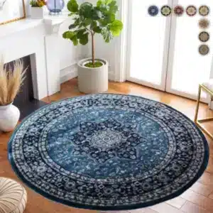 Rome Rugs Renoazul - Blue, 120 x 120 cm