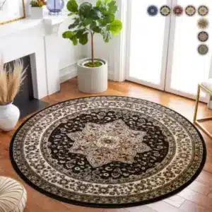 Rome Rugs Renoazul - Brown, 120 x 120 cm