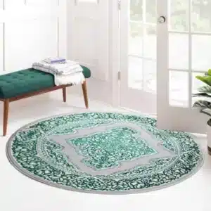 Sarina Rugs - Emerald, 120 x 120 cm