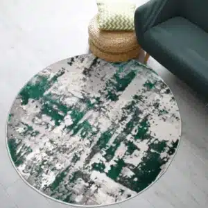 Abstract Rugs - Emerald, 120 x 120 cm