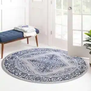 Sarina Rugs - Navy, 120 x 120 cm