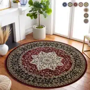 Rome Rugs Renoazul - Red, 120 x 120 cm