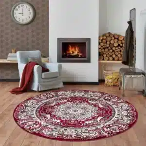 Rada Rugs - Red, 120 x 120 cm