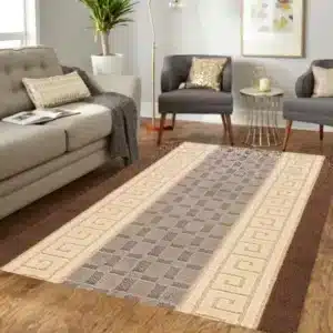 Nada Rugs - Beige & Brown, 120 x 150 cm