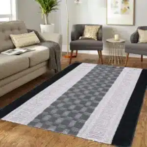 Nada Rugs - Black & Grey, 120 x 150 cm