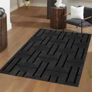 Luna Rugs - Black, 120 x 170 cm