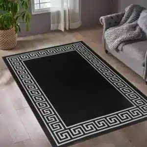 Greeky Rugs - Black & Grey, 120 x 170 cm