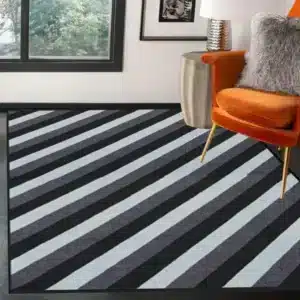 Kolm Rugs - Black & Grey, 120 x 170 cm