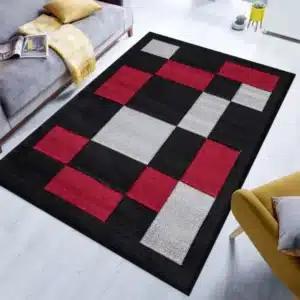 Havana Rugs - Red & Black, 120 x 170 cm