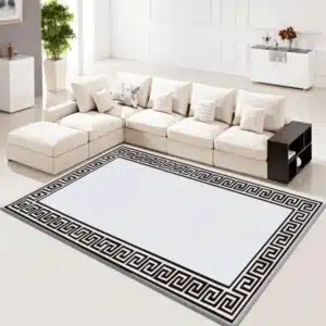 Greeky Rugs - Cream & Black, 120 x 170 cm