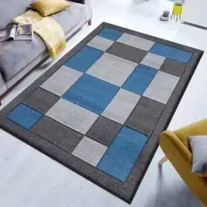 Havana Rugs - Dark Grey & Blue, 120 x 170 cm