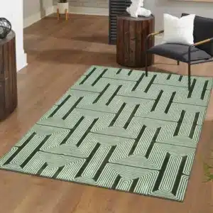Luna Rugs - Green, 120 x 170 cm