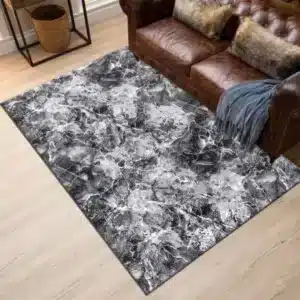 Marble Rugs - Grey, 120 x 170 cm