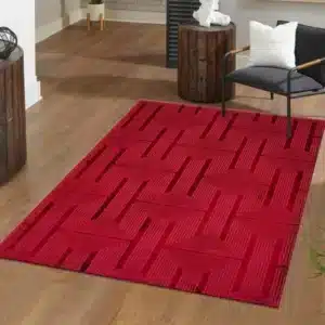 Luna Rugs - Red, 120 x 170 cm