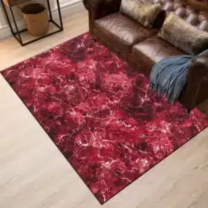 Marble Rugs - Red, 120 x 170 cm