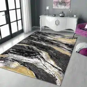 Jeze Rugs Renoazul - Black, 160 x 230 cm