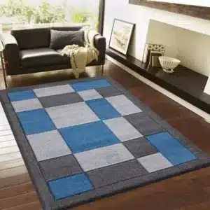 Havana Rugs - Dark Grey & Blue, 160 x 230 cm