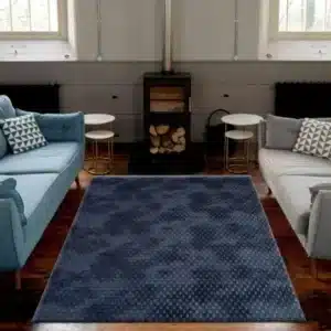 Mosaic Rugs - Navy, 160 x 230 cm