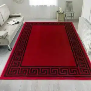 Greeky Rugs - Red & Black, 160 x 230 cm