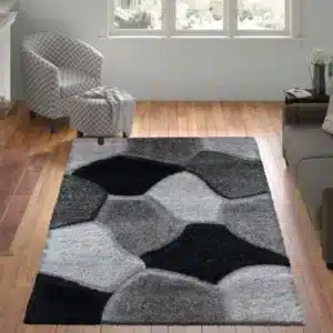 Pona Rugs - Silver & Grey, 160 x 230 cm