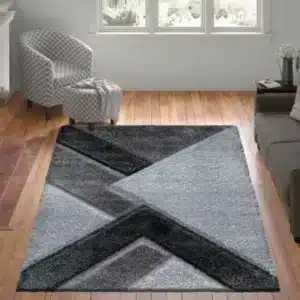 Nova Rugs - Silver & Grey, 160 x 230 cm