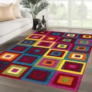 Multi Color Rugs - Squares, 160 x 230 cm