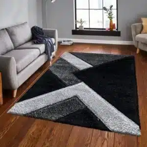 Nova Rugs - Black & Grey, 200 x 290 cm