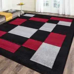 Havana Rugs - Red & Black, 200 x 290 cm