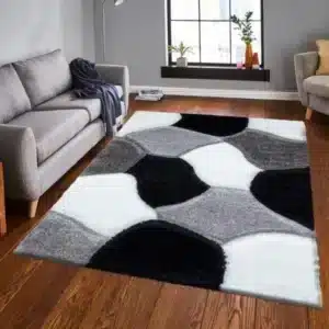 Pona Rugs - Black & White, 200 x 290 cm
