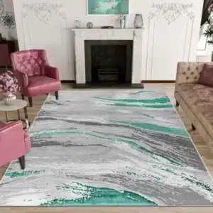 Jeze Rugs Renoazul - Emerald, 200 x 290 cm