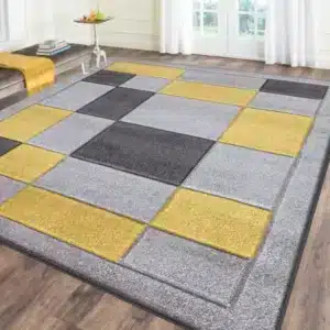 Havana Rugs - Grey & Ochre, 200 x 290 cm