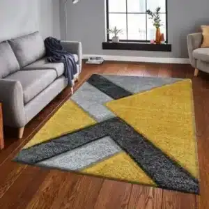 Nova Rugs - Grey & Ochre, 200 x 290 cm