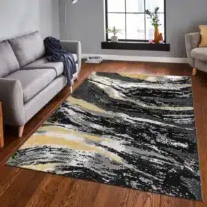 Jeze Rugs Renoazul - Black, 240 x 320 cm