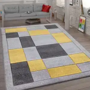 Havana Rugs - Grey & Ochre, 240 x 320 cm