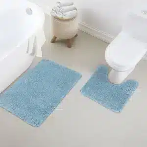 Alya Rugs - Aqua, Set of 2 - 40 x 50 cm & 50 x 80 cm