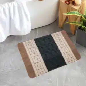 Nada Rugs - Beige & Black, 40 x 60 cm
