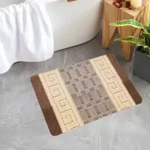 Nada Rugs - Beige & Brown, 40 x 60 cm