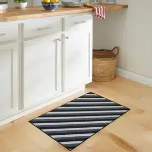 Kolm Rugs - Black & Grey, 40 x 60 cm
