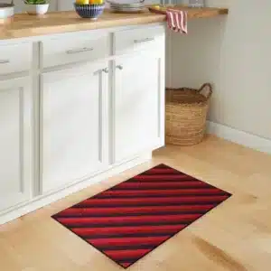 Kolm Rugs - Red & Black, 40 x 60 cm