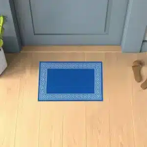 Greeky Rugs - Blue & Cream, 40 x 60 cm
