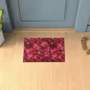 Marble Rugs - Red, 40 x 60 cm