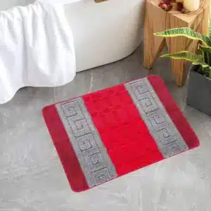 Nada Rugs - Red & Grey, 40 x 60 cm