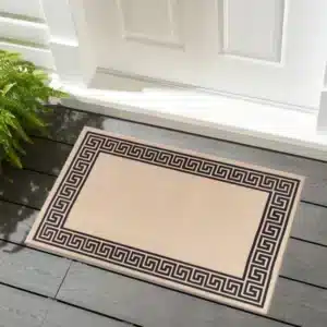 Greeky Rugs - Beige & Black, 50 x 80 cm