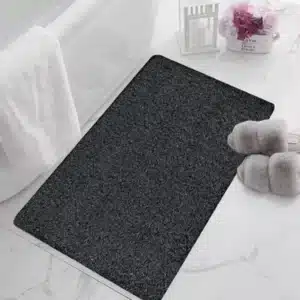 Natty Rugs - Black & Grey, 50 x 80 cm